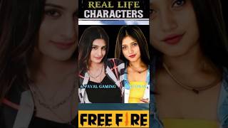 Girls Real Life Characters of free fire ❤️ shorts trending trendingshorts ff viralshorts [upl. by Awra]