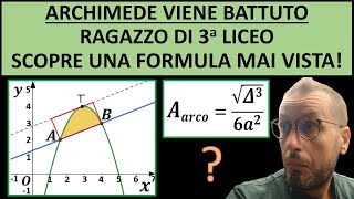 ARCHIMEDE VIENE BATTUTO Ragazzo di terza Liceo Scientifico scopre una formula mai vista [upl. by Adnouqal]