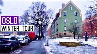 Oslo Norway walking Sagene 🇳🇴 Winter 2022 osloelsa67 [upl. by Alimhaj]