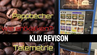 Klix Kaffeeautomat Revision Entkalkung Einbau der Rollen [upl. by Nellek]