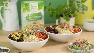 Recette VEGGIE BOWL avec Jardin BiO [upl. by Eatton]