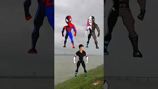 Spiderman Miles Morales vs Ghost Spider vs Spiderman vs Noir Spiderman spiderman milesmorales [upl. by Brunn]