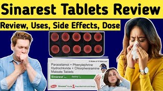 Review Paracetamol Phenylephrine Hydrochloride and Chlorpheniramine Maleate Table  Sinarest tablets [upl. by Ydissak]