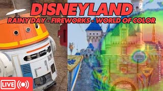 Rainy LIVE SundayDisneyland Mickeys Mix Magic Fireworks World Of Color One Haunted Mansion Holiday [upl. by Rurik]