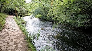 Dovedale river walk and Thorpe Cloud  Peak District natural no music or commentary [upl. by Einal]