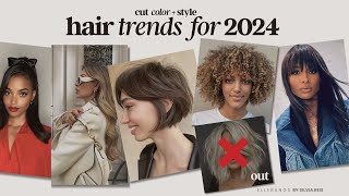 2024 HAIR TRENDS  Cut  Color  Styling [upl. by Kale]