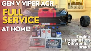 Full service for Dodge Viper ACR 128  تبديل زيوت فايبر اي سي ار [upl. by Bertha]