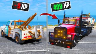 Towing Oldest to Newest Tow Truck in GTA 5 RP [upl. by Bannister]