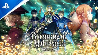 Sword Art Online Alicization Lycoris  Blooming of Matricaria DLC 2 Launch Trailer  PS4 Games [upl. by Dralliw]