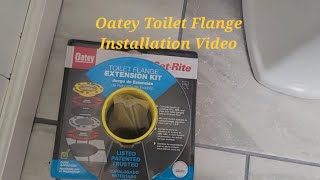 Oatey Toilet Flange Extender How to Install Video [upl. by Ahseki]