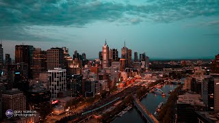 Melbourne City Australia  4K Drone Footage [upl. by Neille]