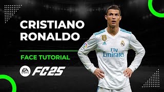 EA FC25 Player Creation Guide CRISTIANO RONALDO Lookalike Face Tutorial  Stats [upl. by Alamap99]