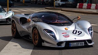 De Tomaso P72 sound and driving in Milan [upl. by Sabrina]