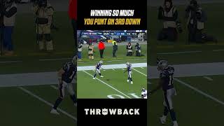 Tom Brady Punt in a PLAYOFF Game shorts nflthrowback [upl. by Annoya925]