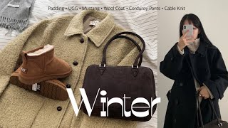 winter lookbook🫧패딩부터 울코트까지⛄️너무 잘 입고 있는 6가지 겨울 아우터 리뷰🤍무스탕 폴라니트 킨더살몬 코트 밴딩 팬츠 어그 부츠코디 패딩 추천 [upl. by Phelps]