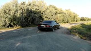 BMW E39 540i full custom exhaust  acceleration [upl. by Diamond]