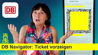 Ticket in der App DB Navigator dem Schaffner vorzeigen Tickets in der App finden [upl. by Jaan]