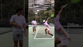 Onehanded backhand drill at the IGacademiaromanrecarte 👌 tennis [upl. by Converse]