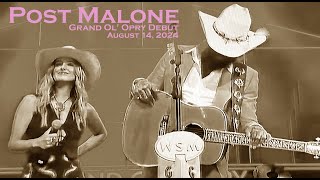 Post Malone Opry Debut wLainey Wilson  quotNose Divequot Live  The Grand Ol Opry Nashville  81324 [upl. by Agamemnon325]