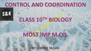 Control and Coordination MCQMCQ Biology Chapter2Ncert class10 Biology MCQCBSE Class 10 MCQ [upl. by Ragucci]