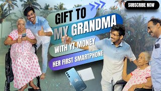 GIFTING MY GRANDMOTHER A NEW PHONE WITH YOUTUBE MONEY ❤️ [upl. by Rad690]