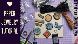 Paper Jewelry Tutorial [upl. by Christel]