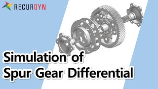 Simulation of Spur Gear Differential [upl. by Namlak]