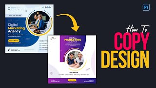 How To Copy Design  How To Get Inspiration From Design  Photoshop Tutorial [upl. by Aguste271]