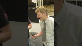 Colin Furze sets the TIME TO BEAT at Scalextric shorts [upl. by Marbut]