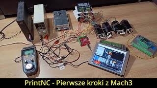 PrintNC Odc11 Mach3 karta na USB Win 10 MPG Zdalny pulpit na tablecie i prostowanie bramy [upl. by Zorana104]