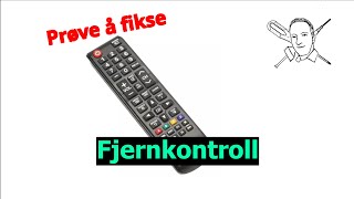 Kan den fikses Samsung TVfjernkontroll som ikke virker i det hele tatt [upl. by Sam300]