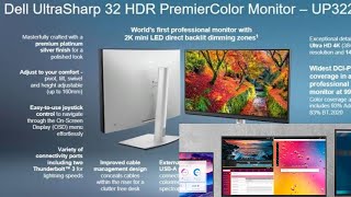 Dell UltraSharp 32 HDR 4K Display Debuts to rival Apple’s ProDisplay with 2000 miniLED zones [upl. by Enaht]