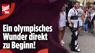 Wunder bei Fackellauf SO kann ein Querschnittsgelähmter wieder gehen  Olympia News [upl. by Origra143]