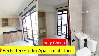 OMG Affordable amp SPACIOUS Bedsitter STUDIO APARTMENT ALONG THIKA ROAD House Tour 2024 [upl. by Anivek]