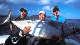 Jigging Dog Tooth Tuna 90kg ジギング イソマグロ ９０キロ ９分 [upl. by Udale155]