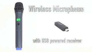 Technical Pro WMU99 Wireless UHF Handheld Microphone with USB Receiver [upl. by Assenej103]