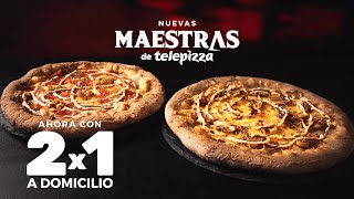 ¡Llegan las nuevas Maestras de Telepizza la Trufada y la Montañesa  ¡Pídelas ya con tu 2x1 🍕🍕 [upl. by Madelon971]