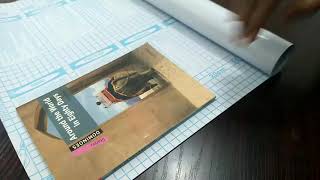 Wrapping book using self adhesive sheet [upl. by Carmelia]