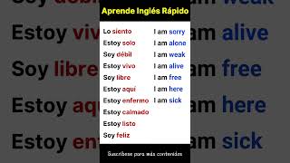 Frases sencillas para aprender ingles rápido [upl. by Flavia]