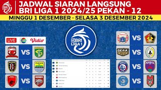 Jadwal Liga 1 2024 Pekan 12  Persija vs Persik  Madura United vs Persebaya  BRI Liga 1 2024 [upl. by Nylzor]