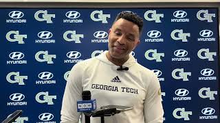 GT Basketball  Damon Stoudamire media availability March 8 2024 [upl. by Ydur861]