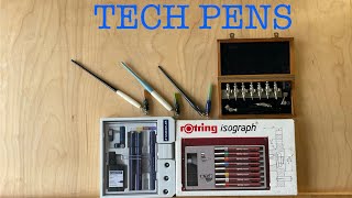 All About Technical Pens  Rotring Isograph Staedtler Mars Matic Keuffel amp Esser Leroy [upl. by Millda509]