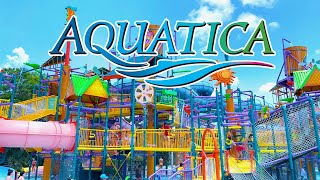 Aquatica Orlando Water Park 2023 Florida  Walking Tour [upl. by Aldus]