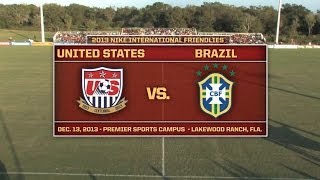 U17 MNT vs Brazil Full Game  Dec 13 2013 [upl. by Longley345]