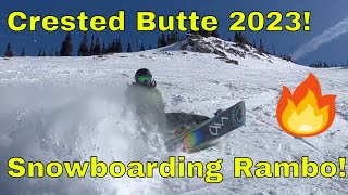 Crested Butte Ski Trip 2023 Steepest Runs in North America Rambo Snowboarding [upl. by Schrick610]