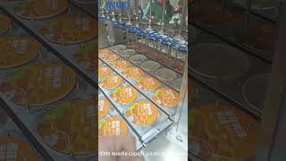 Automatic Noodle Cup Packing Machine Noodle Cup Sealing Machine automatic packing line [upl. by Oilisab]