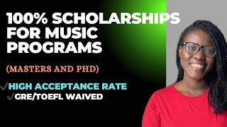 21 US Universities with 100 Scholarships for Music Programs Masters ampPhD  Assistantships [upl. by Kcirdled]