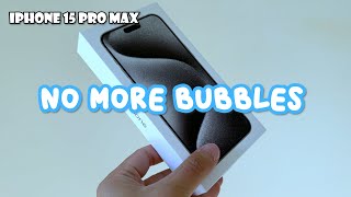 Unboxing iPhone 15 Pro Max with JETech Tempered Glass Film amp Non Yellowing Shockproof Case [upl. by Nallak]