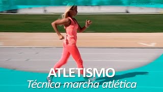 ATLETISMO 7  Técnica para marcha atlética [upl. by Ahouh]