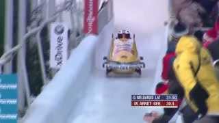 Maximilian Arndt and his team crashed in Altenberg [upl. by Ydrah]